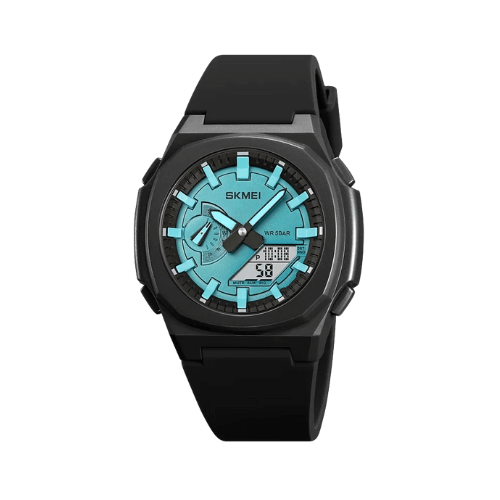 Relógio Masculino ROCS Military Ciano e Branco | 45.7MM