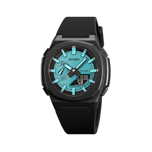 Relógio Masculino ROCS Military Ciano e Preto | 45.7MM