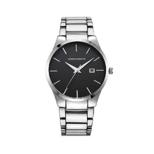 Relógio Minimalista ROCS Belmont Prata e Preto | 40.5MM