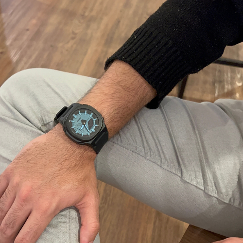 Relógio Masculino ROCS Military Ciano e Preto | 45.7MM