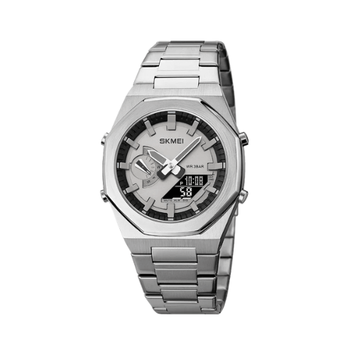 Relógio Masculino ROCS Classic Prata e Preto | 41.1MM