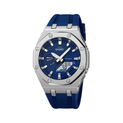 Relógio Masculino ROCS Skmei Azul e Prata | 44.7MM